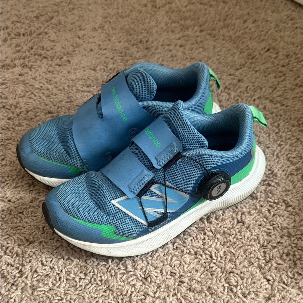 New Balance Kids Blue and Green Sneakers